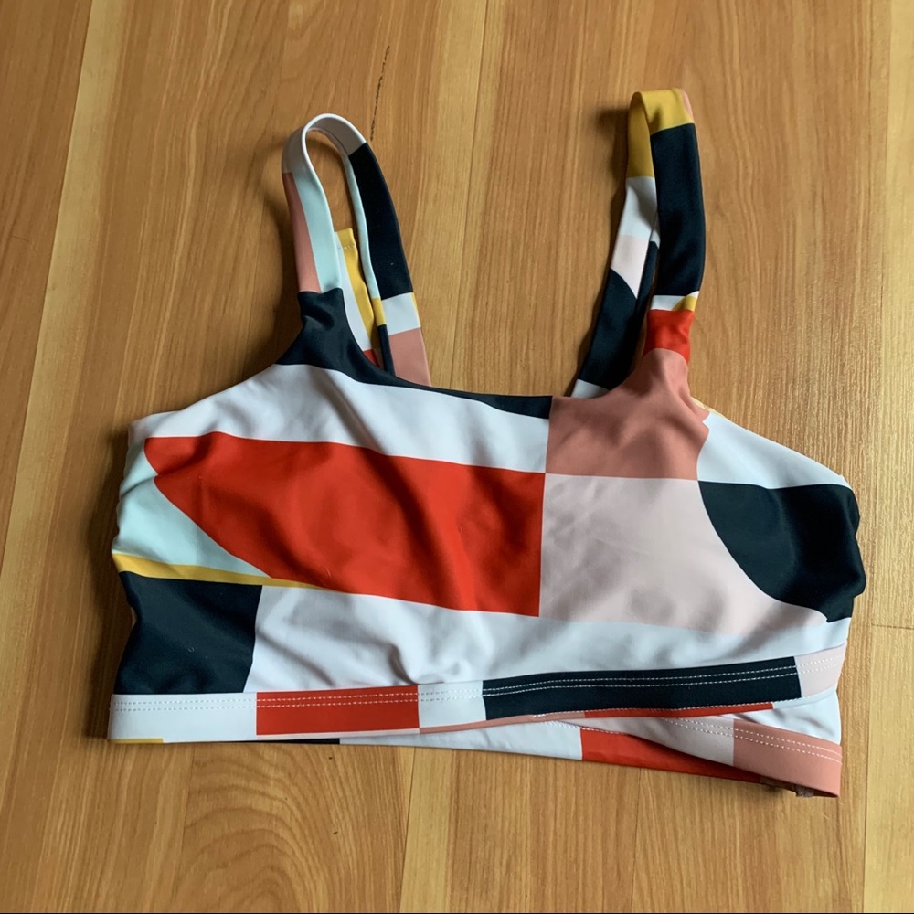Colorblock Bikini Top